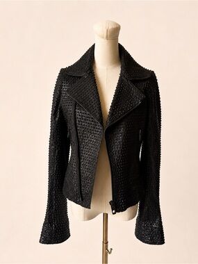Rare 2010 Balenciaga Leather Moto Biker Jacket 40 Black Nicolas Ghesquière Era
